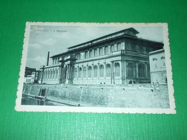 Cartolina Livorno - Il Mercato 1916
