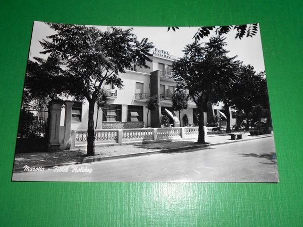 Cartolina Marotta - Hotel Holiday 1955 ca