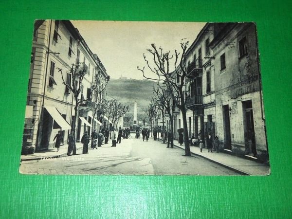 Cartolina Taggia - Via Roma 1946