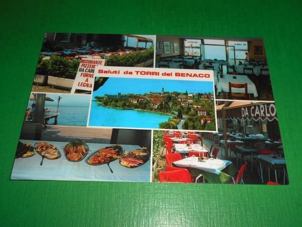 Cartolina Saluti da Torri del Benaco - Ristorante Pizzeria Da … | Immagine Gallery 1
