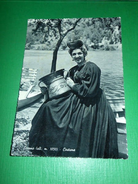 Cartolina Scanno - Costume 1963