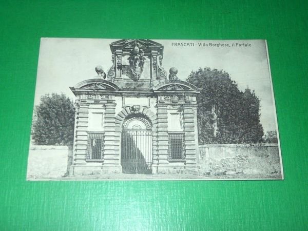 Cartolina Frascati - Villa Borghese - Il Portale 1917 | Immagine Gallery 1