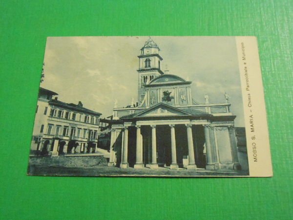 Cartolina Mosso S. Maria ( Biella ) - Chiesa Parrocchiale …