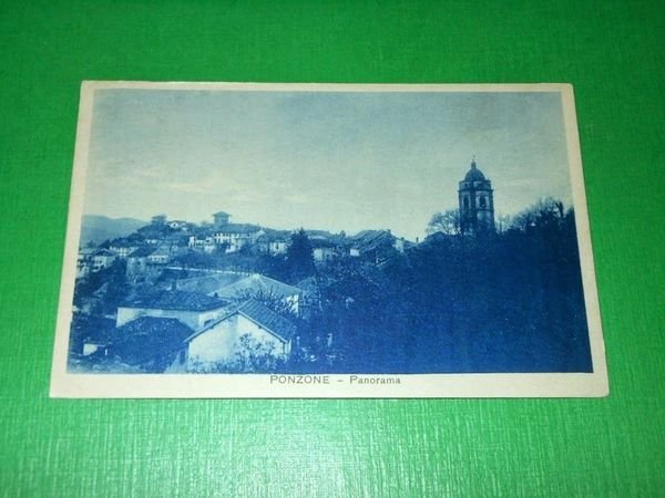 Cartolina Ponzone ( Alessandria ) - Panorama 1937