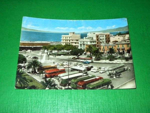 Cartolina Reggio Calabria - Piazza Garibaldi 1964