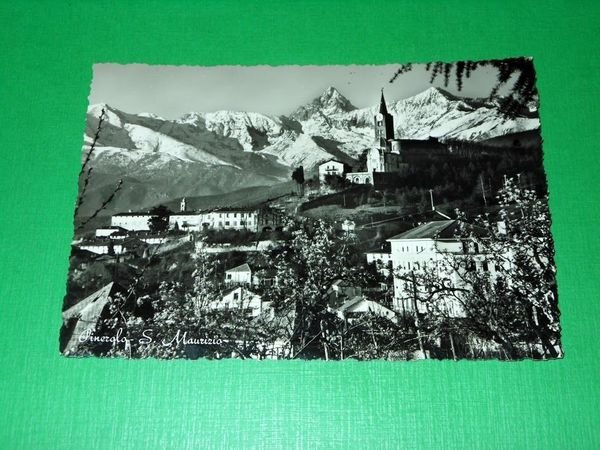 Cartolina Pinerolo - S. Maurizio - Scorcio panoramico 1945 ca | Immagine principale