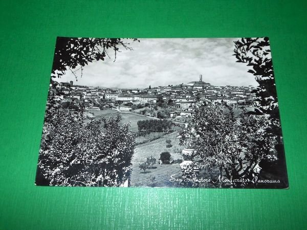 Cartolina San Salvatore Monferrato - Panorama 1958