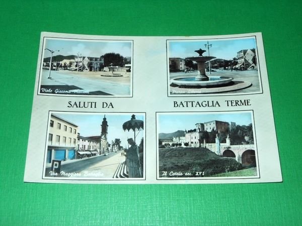 Cartolina Saluti da Battaglia Terme - Vedute diverse 1960