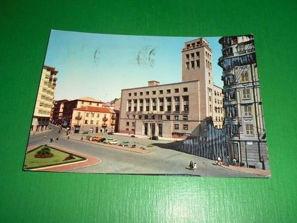 Cartolina Savona - Piazza A. Saffi 1960
