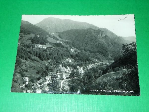 Cartolina In Valsesia - Fobello - Panorama 1952