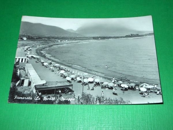 Cartolina Fiumaretta ( La Spezia ) - Spiaggia 1958