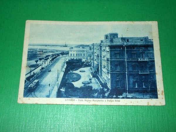 Cartolina Livorno - Viale Regina Margherita e Palace Hotel 1930 …