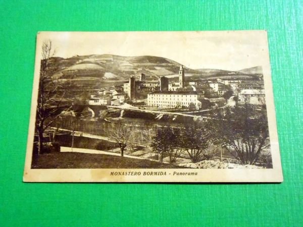 Cartolina Monastero Bormida ( Asti ) - Panorama 1949