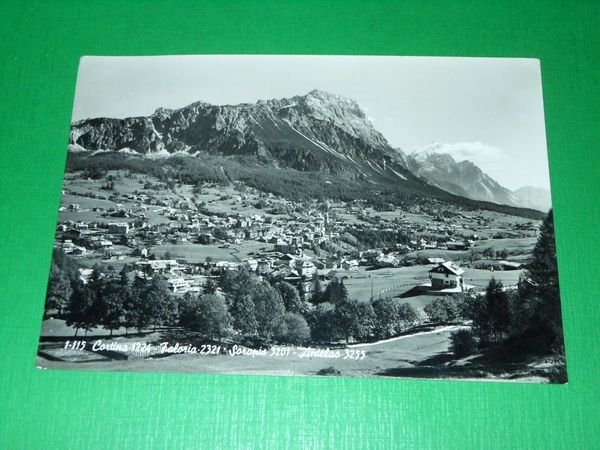 Cartolina Cortina - Faloria - Sorapis - Antelao 1960