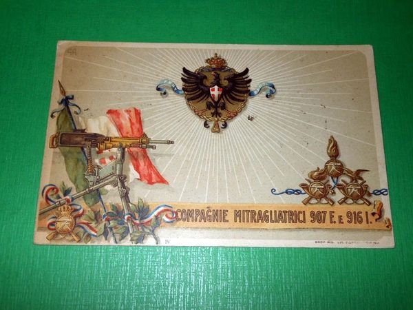 Cartolina Militaria - Campagnie Mitragliatrici 907 F. e 916 I. …