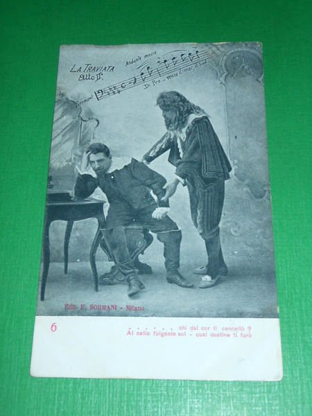 Cartolina Lirica G. Verdi - La Traviata ( atto II° …