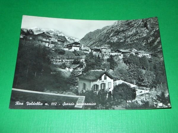 Cartolina Riva Valdobbia - Scorcio panoramico 1950 ca