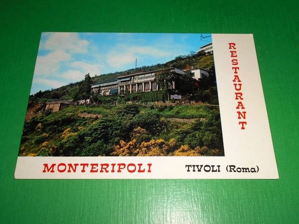 Cartolina Tivoli ( Roma ) - Ristorante Monteripoli 1980 ca