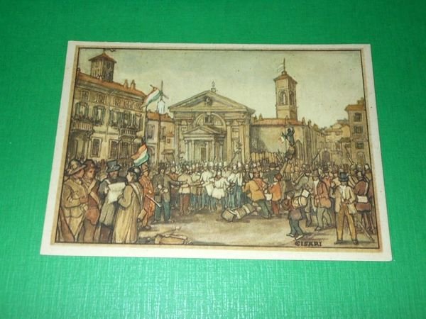 Cartolina Commemorativa del Centenario Le Cinque Giornate di Milano 1848-1948 …