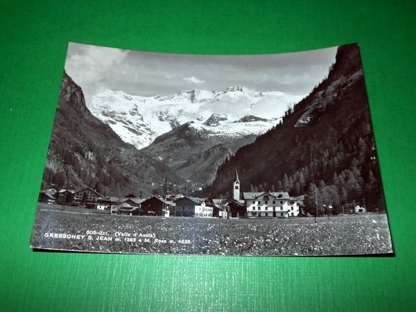Cartolina Valle d' Aosta - Gressoney St. Jean e M. …