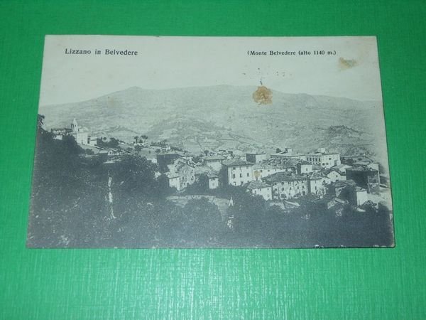 Cartolina Lizzano in Belvedere - Scorcio panoramico 1908