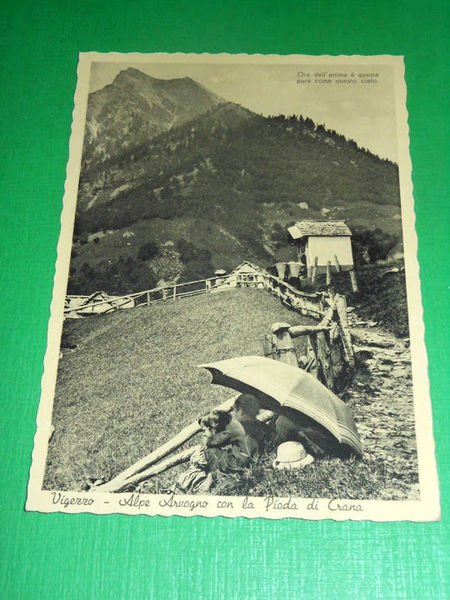 Cartolina Vigezzo - Alpe Arvogno con la Pioda di Crana …