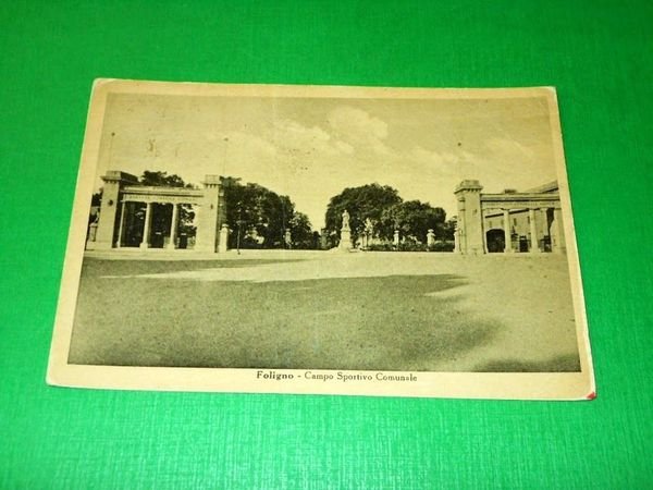 Cartolina Foligno - Campo Sportivo Comunale 1948