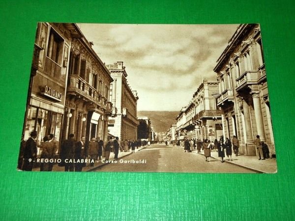 Cartolina Reggio Calabria - Corso Garibaldi 1952