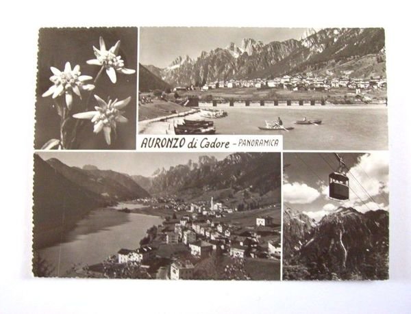 Cartolina Auronzo di Cadore - Vedute diverse 1965