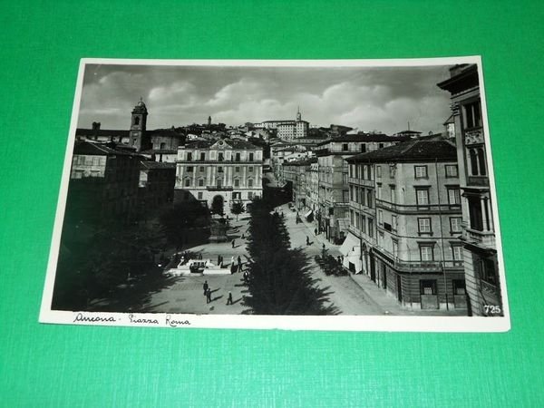 Cartolina Ancona - Piazza Roma 1935 ca