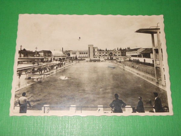 Cartolina Busto Arsizio - Piscina Costanzo Ciano 1945 ca