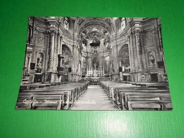 Cartolina Centallo - Interno Chiesa Parrocchiale 1960 ca.