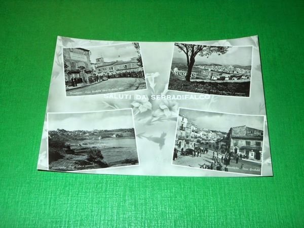 Cartolina Saluti da Serradifalco - Vedute diverse 1960 ca.