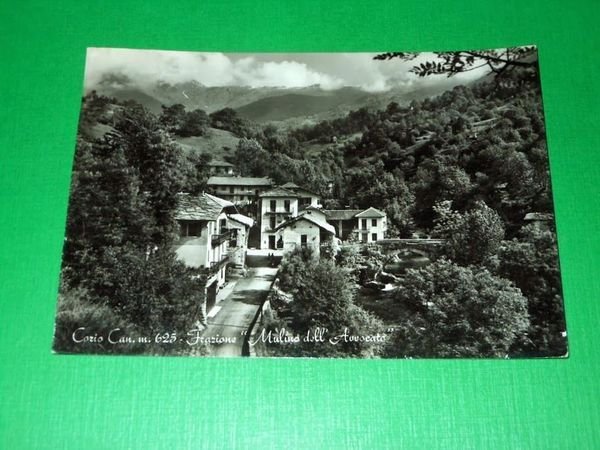 Cartolina Corio Canavese - Frazione Mulino dell' Avvocato 1963.