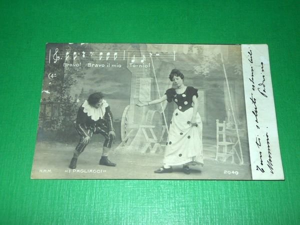Cartolina Lirica Opera R. Leoncavallo - Pagliacci 1904 ( n. …
