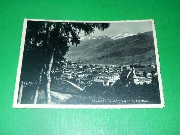 Cartolina Cavalese - Valle di Fiemme - Panorama 1950 ca.