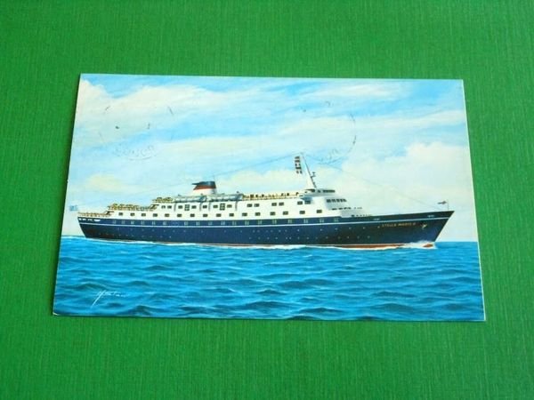 Cartolina Navigazione Grecia Sun Line - Nave Stella Maris 1973.