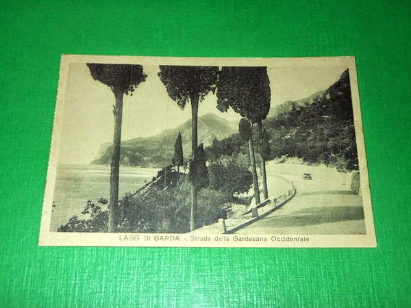 Cartolina Lago di Garda - Strada della Gardesana Occidentale 1930 …