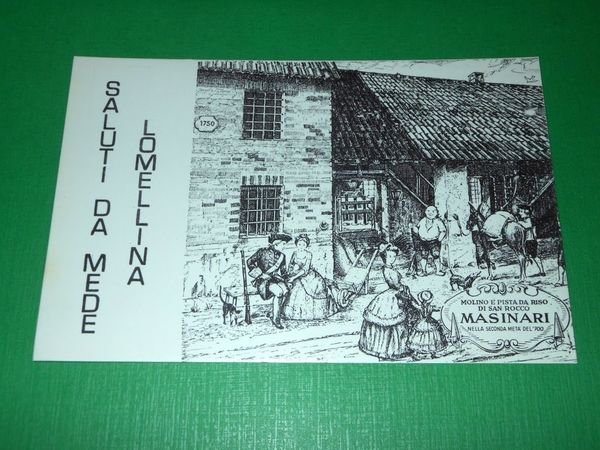 Cartolina Saluti da Mede Lomellina - Molino e Riseria di …