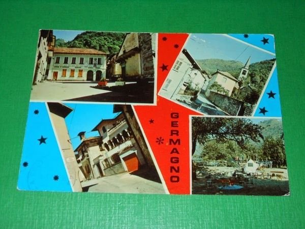 Cartolina Germagno - Vedute diverse 1975.