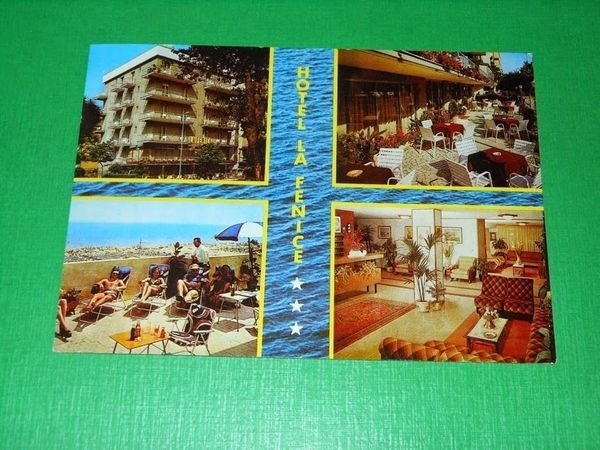 Cartolina Marebello - Rimini - Hotel La Fenice 1990.