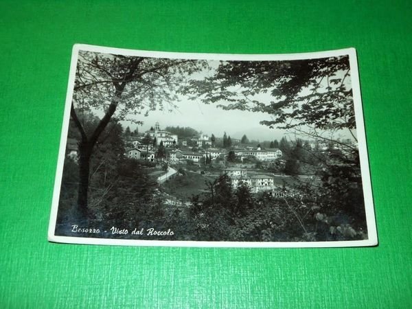 Cartolina Besozzo - Visto dal Roccolo 1957.
