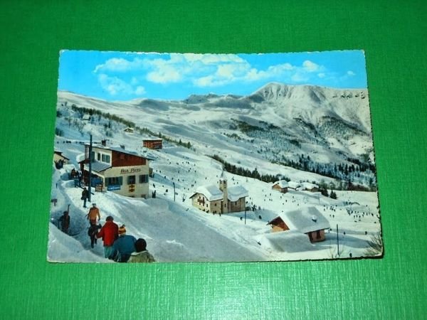 Cartolina Valsesia Pittoresca - Mera - Panorama invernale 1962.