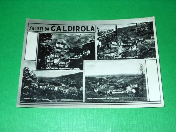 Cartolina Saluti da Caldirola - Vedute diverse 1956.