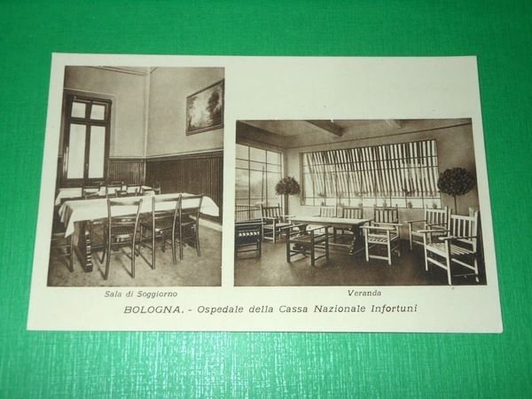 Cartolina Bologna - Ospedale Cassa Nazionale Infortuni - Sala Soggiorno …