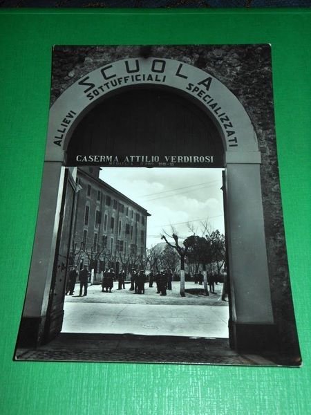 Cartolina Rieti - Scuola Allievi Sottufficiali Specializzati - Ingresso Caserma