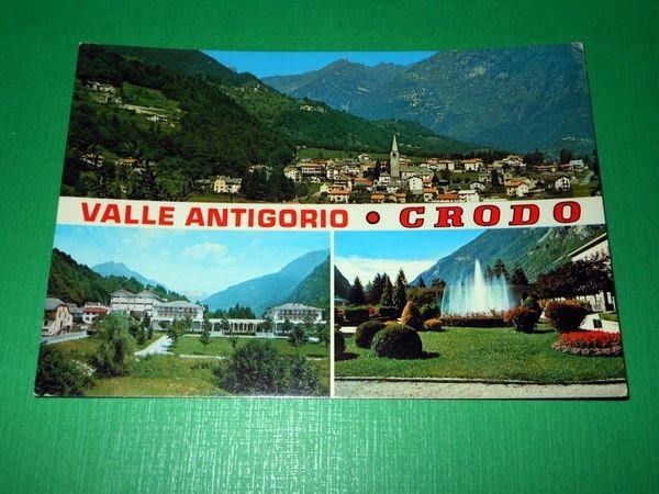 Cartolina Valle Antigorio - Crodo - Vedute diverse 1980.
