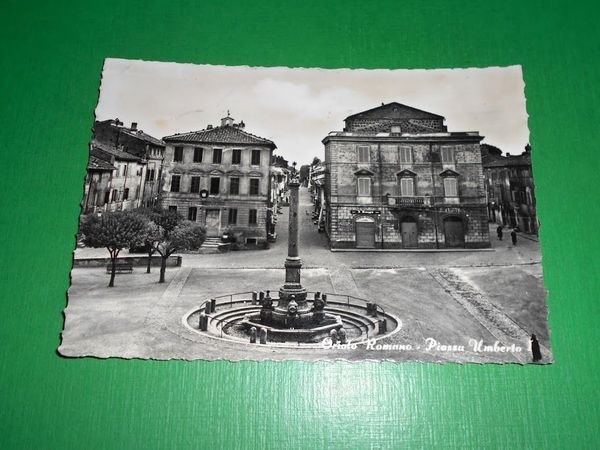 Cartolina Oriolo Romano - Piazza Umberto I 1950 ca.