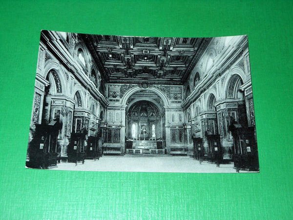 Cartolina Tolentino - Interno della Chiesa di S. Nicola 1956.