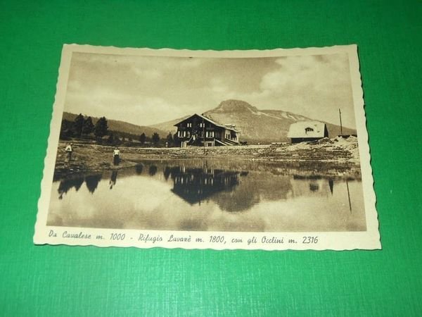 Cartolina Da Cavalese - Rifugio Lavazè con gli Occlini 1940 …